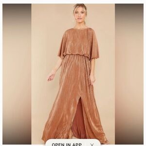 Bronze maxi dress, See N Be Seen, size 1x